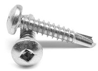 #10 X 1/2 SQUARE DRIVE PAN HD SELF DRILLING (TEK) SCREW 410 STAINLESS